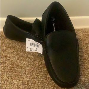 Boys black slip in shoes size 13